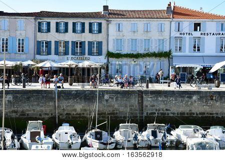 La Flotte France - september 25 2016 : the picturesque port