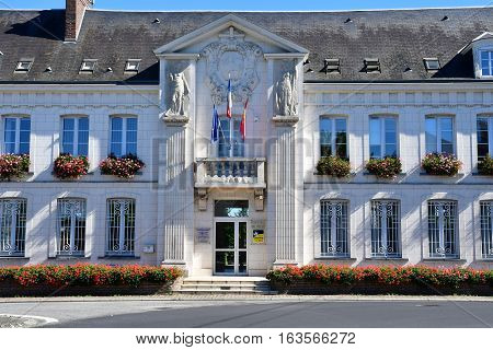 Gournay en Bray France - september 7 2016 : the city hall