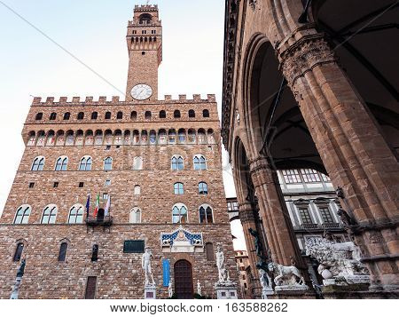 View Of Palazzo Vecchio And Loggia Dei Lanzi