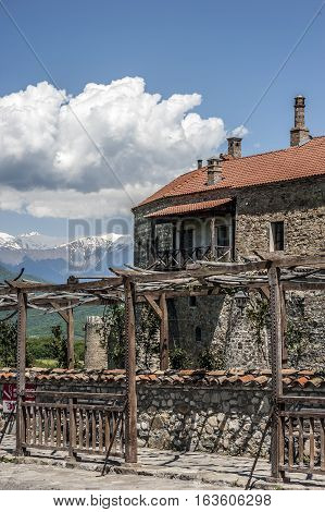 Georgia Kakheti. Alaverdi - monastery and cathedral officially the Cathedral of St. George in the Akhmeta region of Kakheti.