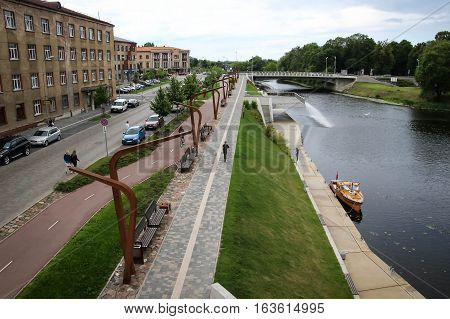 Promenade In Jelgava City, Latvia