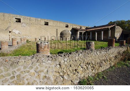 View Of The Ruins Of Ercolano, Destroyed By The Vesuvius.