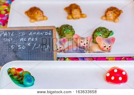 Colorful Marzipan Sweets