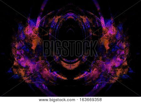abstract light violet elipse on black background