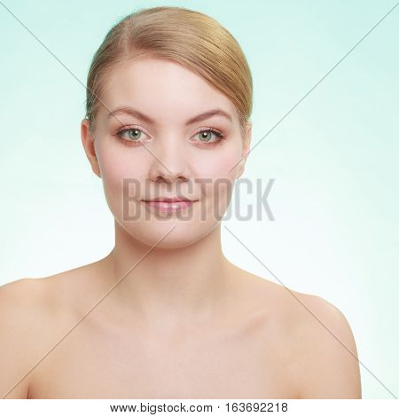 Beautiful Woman With Bare Shoulders