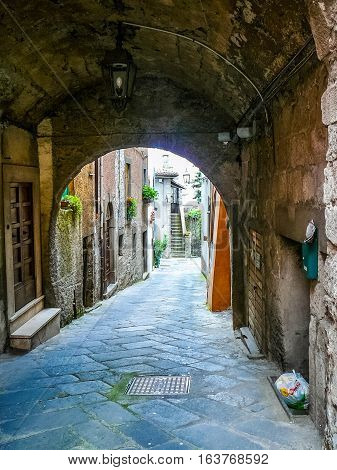 Hdr View Of The City Of Montefiascone