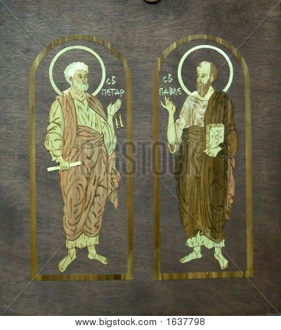 Sláma Icon,St.Paul a Peter