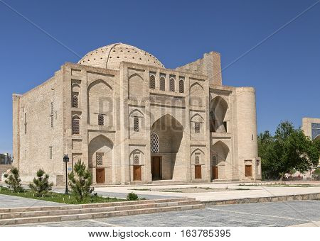 Khanqah Nadir Divan Begi in historical center of Bukhara, Uzbekistan