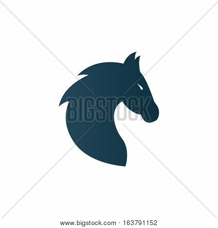 Business horse logo for company, firm - isolated vector illustration