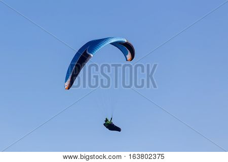 One Paragliding In The Sky
