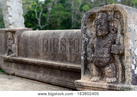 Anuradhapura ruin historical capital city of the Sinhalese Buddhist state on Sri Lanca.
