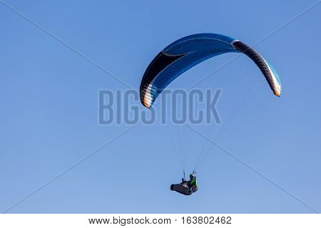 One Paragliding In The Sky