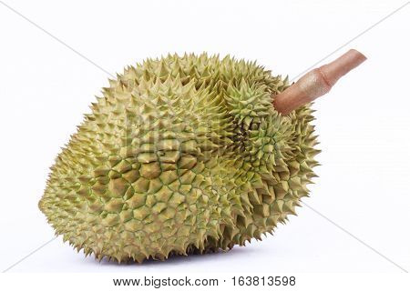 mon thong durian  is fruit plate tropical durian and  king of fruits durian on white background healthy durian fruit food isolated