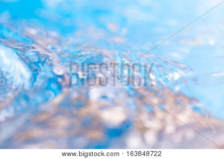 Abstract Macro Of Moving Waves On Luquid