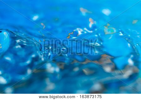Abstract Macro Of Moving Waves On Luquid