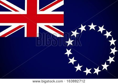 Cook Islands flag ,Cook Islands national flag illustration symbol