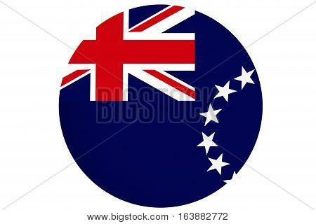 Cook Islands flag ,Cook Islands national flag illustration symbol