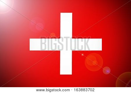 Switzerland national flag illustration symbol. Switzerland .