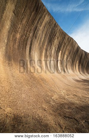 Fantastic Wave Rock in the Wave Rock Wildlife Park near Hyden in Western Australia.