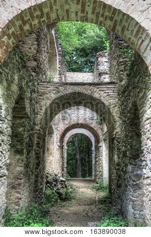 Ruins of the church Saint Apollonia - built around 1670 Czech republic