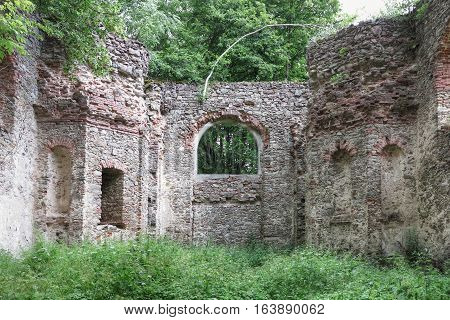 Ruins of the church Saint Apollonia - built around 1670, Czech republic