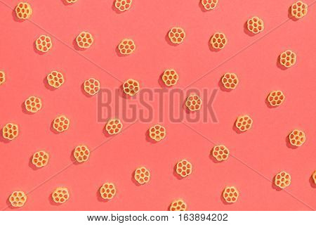 Rotelle Pasta Flat Lay Pattern