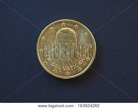 Pope Benedict Xvi 50 Cents Coin