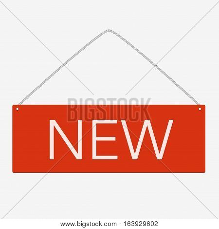 Free Red Square Sticker Isolated On White