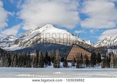 Winter in High Tatras Mountains. High Tatry. Slovakia. Vysoke Tatry