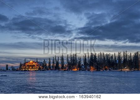 Winter in High Tatras Mountains. High Tatry. Slovakia. Vysoke Tatry.