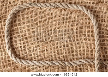 ramme gøre fra reb håndspålæggelsen jute