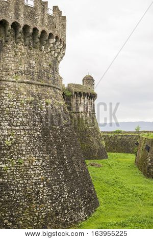 fortress of sarzanello located in Sarzana a little village near la spezia