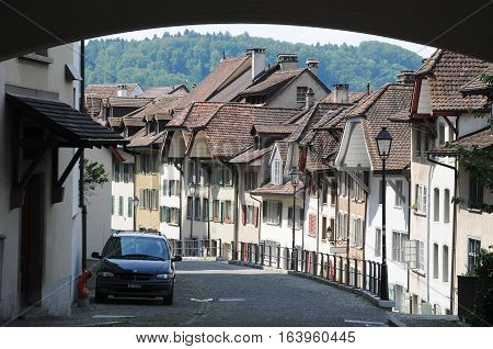 25 may 2014-danikem-suisse- overview of the city streets of danikem headquarters of the nuclear power plant G
