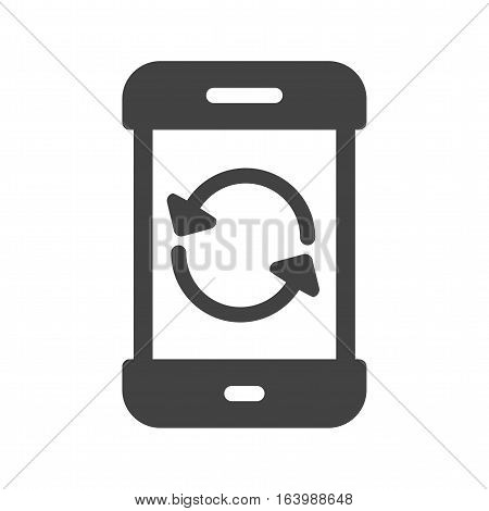 Phone, mode, reset icon vector image. Can also be used for smartphone. Suitable for mobile apps, web apps and print media.