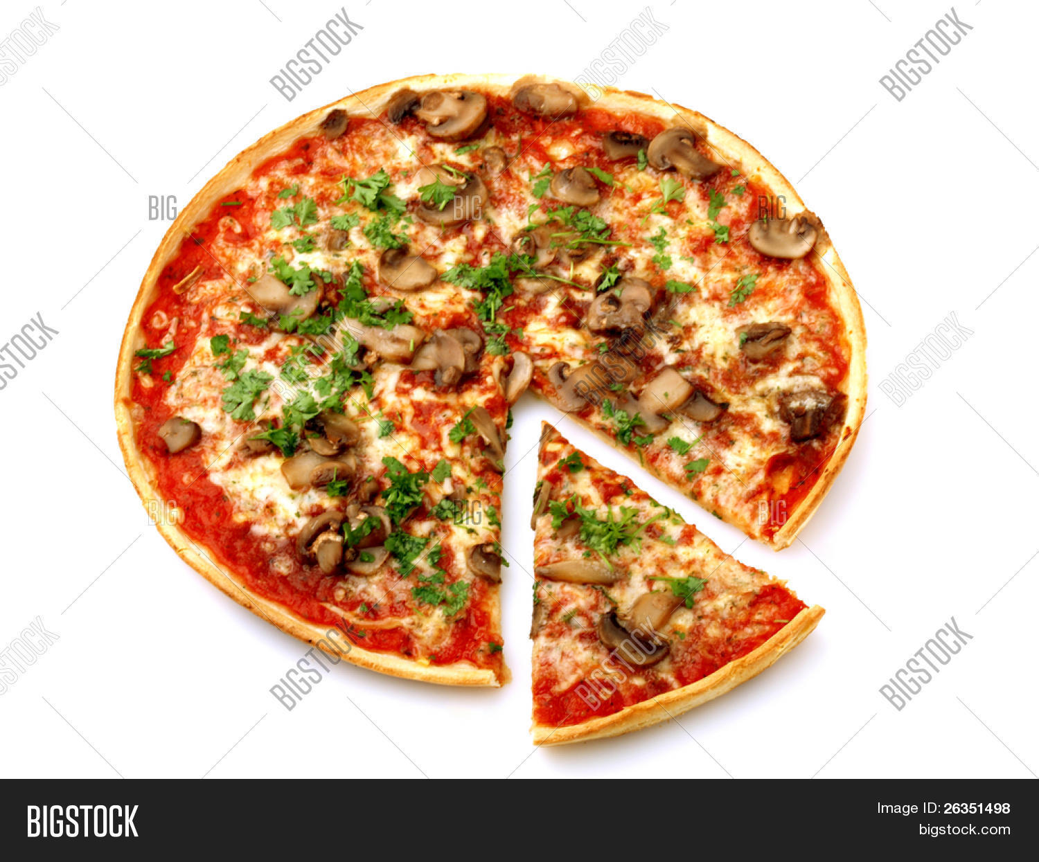 Pizza Cut Off Slice Image & Photo (Free Trial) Bigstock