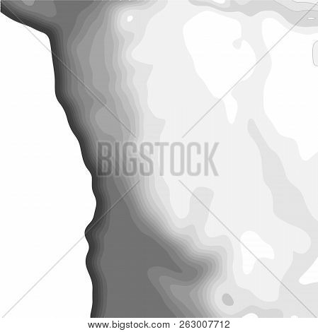 Topographic Map Background. Geography Concept. Vector Abstract Illustration