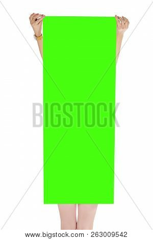 Naked Woman With Flag In Hand Full