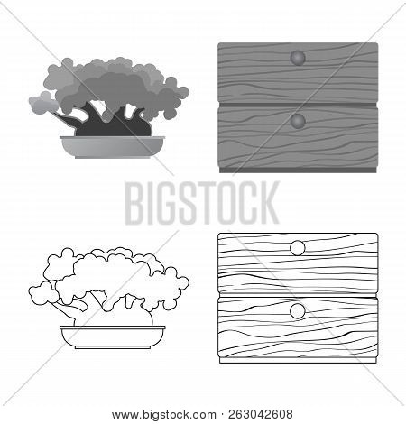 Vector Illustration Of Dreams And Night Icon. Set Of Dreams And Bedroom Stock Symbol For Web.