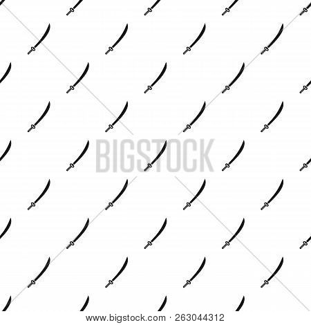 Katana Pattern Seamless In Simple Style Illustration