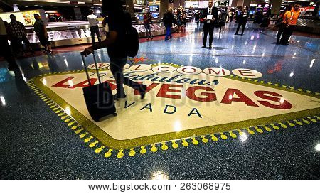 Las Vegas, Nv/usa - 14 Sep 2018 - Mccarran International Airport (las), Located South Of The Las Veg