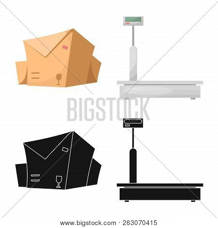 Vector Design Of Goods And Cargo Icon. Set Of Goods And Warehouse Vector Icon For Stock.