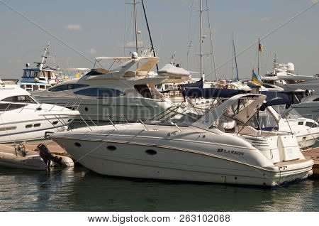 Odessa, South Of Ukraine, The Customs Area, July 10, 2018. Odessa Commercial Sea Port. Beautiful Yaс