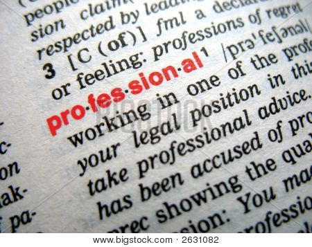 Definizione di Professional - rosso