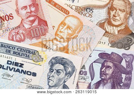 Bolivian Money, A Business Background With Bolivianos