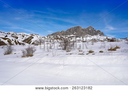 Formigal ski area in Huesca Pyrenees of Spain