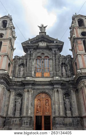 Beautiful Old Colonial Church In Otavalo, Ecuador