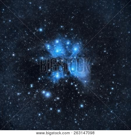 M45, Pleiades Cluster Or The Seven Sisters