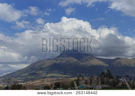 View From Ruca Pichincha Over Quito, Ecuador