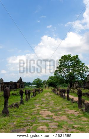 Wat Phu Champasak tempel ruiner, Laos