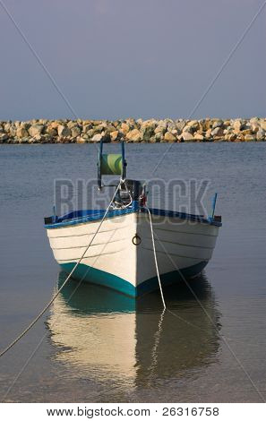 Fiskeren båd, Nea Fokea, Halkidiki, Grækenland
